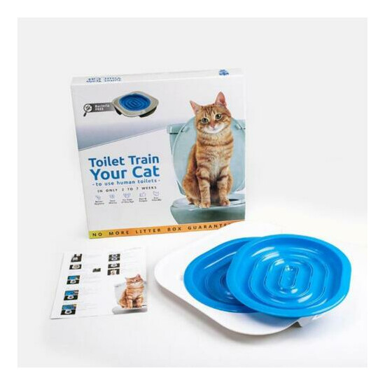 Cat Toilet Training Kitten Litter Tray Box Cat Litter Mat Pet Cleaning Supplies image {4}