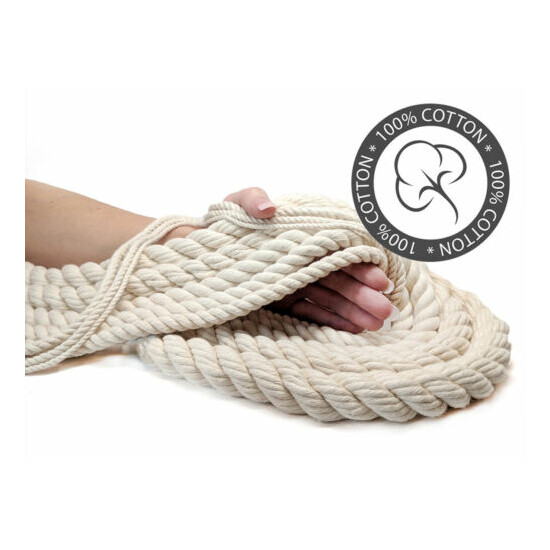 Ravenox Natural Twisted Cotton Rope | 1/4-inch | Multiple Colors | Made in USA Thumb {59}