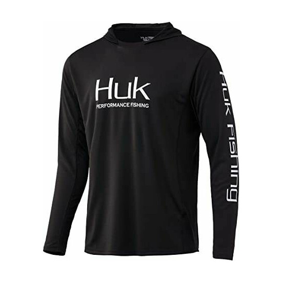 HUK ICON X LONG SLEEVE HOODIE-Fishing Shirt--Pick Color/Size-Free FAST Shipping image {11}