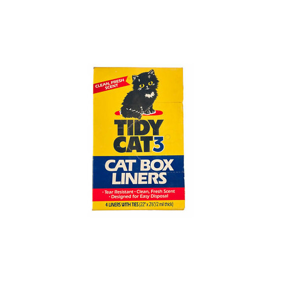 Tidy Cats Litter Box Liners Tear Resistant Clean Fresh Scent 4 Liners image {1}