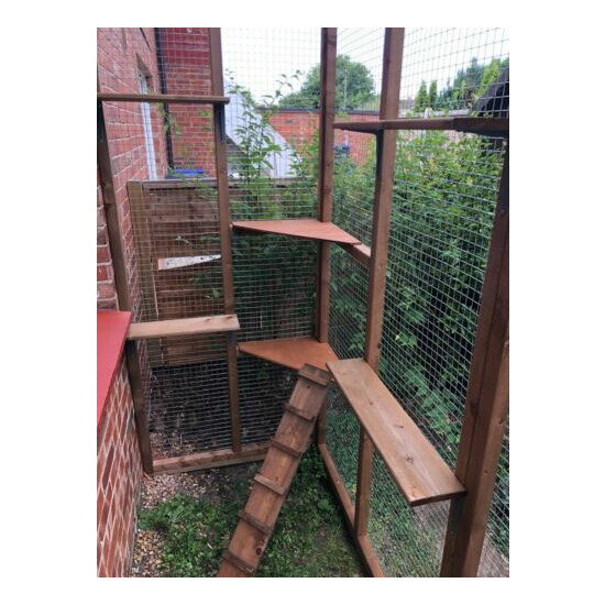 Catio Cat Lean to 8ft x 4ft x 7.5ft Secure Safe Garden Pet Run Accessories 1/2x1 image {6}