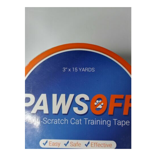2- Paws Off Anti-Scratch Cat Training Tape Scratch Prevention 3" x 15 yards image {3}