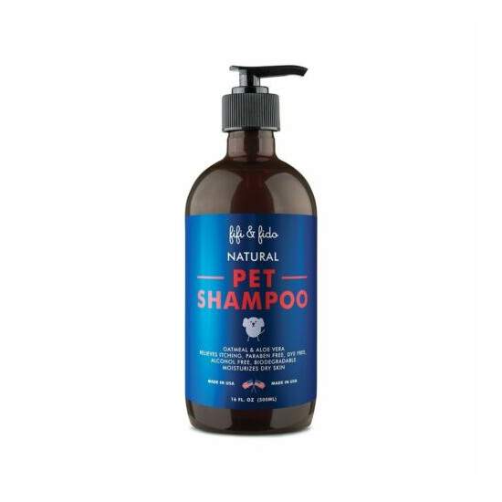 Fifi and Fido Natural Pet Shampoo 16 ounces. image {1}