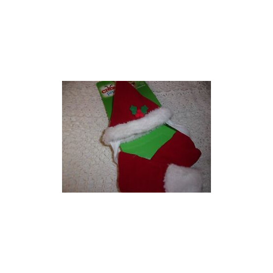 Mrs. CLAUS CAT HAT Cap (Sm Dog) Christmas Holiday petco new one size scarf santa image {1}