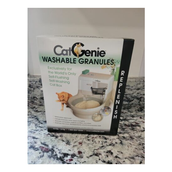 CatGenie Washable Granules Replenish Self Washing Litter Box Cat Toilet 3.5LB image {1}