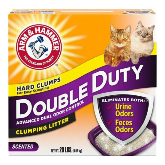 Arm And Hammer Double Duty Clumping Cat Litter 20lb USA STOCK image {1}