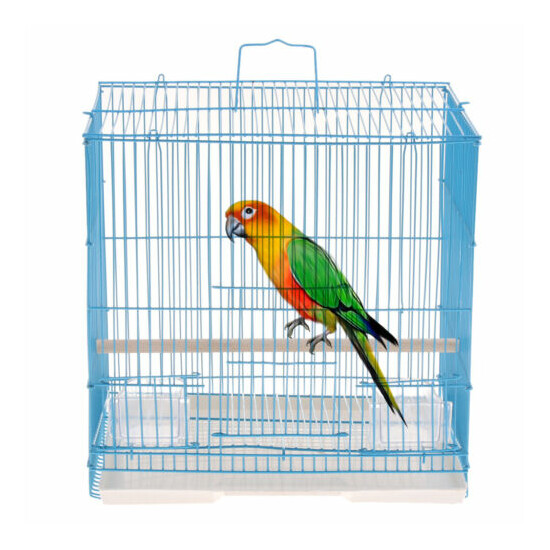 Pet Bird Cage With Stand Stick For Small Animals Parrot Finch Budgie Cockatiel image {2}