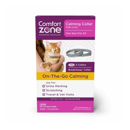 COMFORT ZONE CAT CALMING COLLAR 2pk EACH image {1}
