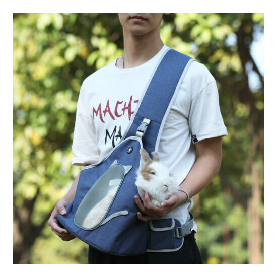 Pet Cat Carrier Backpack Small Dog Sling Shoulder Bag Mesh Breathable for Travel image {4}