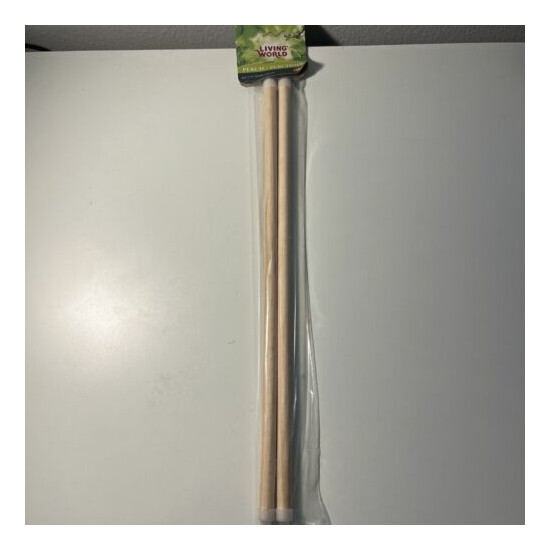 Living World Wood Perches - Small Bird 16" Long (2 Pack) image {1}