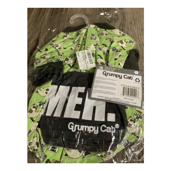 Grumpy Cat Dog Pajamas PJs “Meh” Size Small Weight Up To 12-20 Lbs *New With Tag image {2}