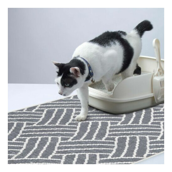 Ultra-Thin Cat and Dog Litter Mat for Litter Box - Feeding Mat - Pet Mat image {3}