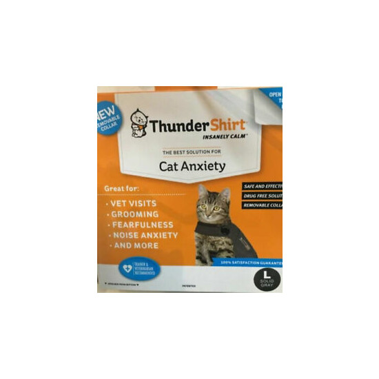 THUNDERSHIRT FOR CATS LARGE / NEW IN BOX image {1}