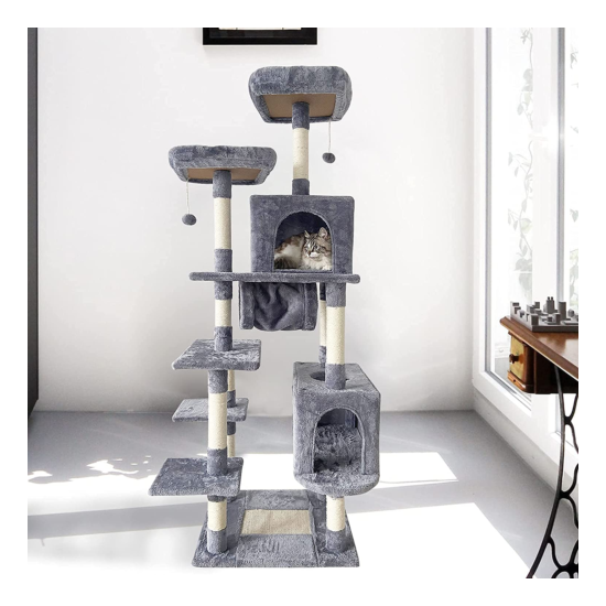 Multi-Level Cat Tree New Play House Climber Activities Centre Tower Scratching image {4}