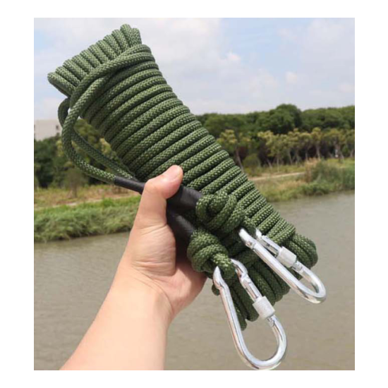 10mm ArmyGreen nylon rope Wire core fire safety rope lifeline climbing rope Thumb {9}