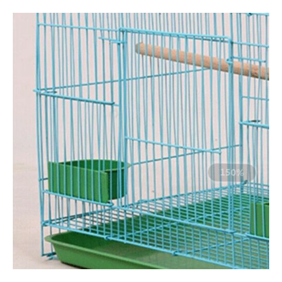 Rectangular Cage for Small Birds and Canaries Equipped with Feeders image {3}