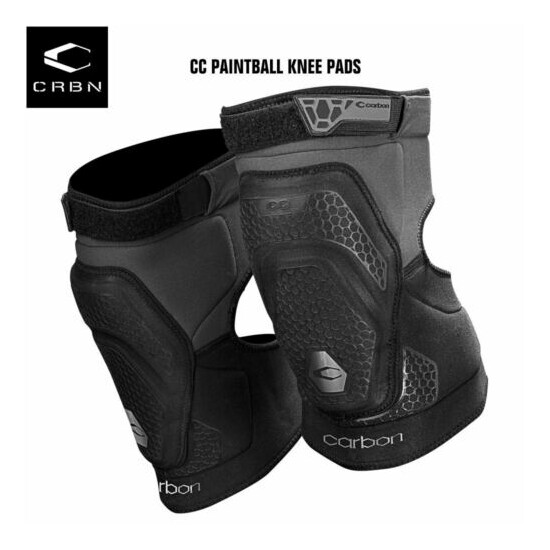Carbon Paintball CC Knee Pads - Large image {1}