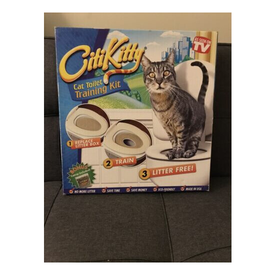 Original CitiKitty Cat Toilet Training Kit New Open Box image {1}