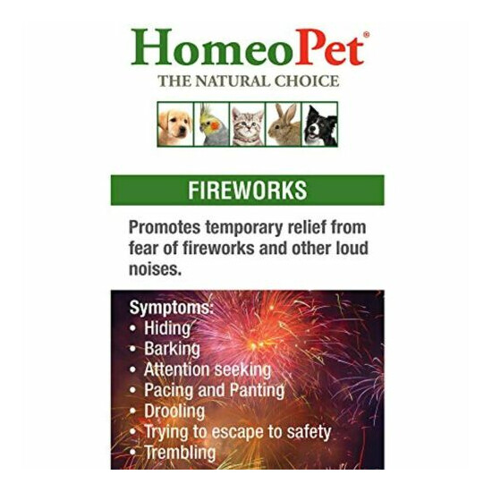 HomeoPet Fireworks - formerly Anxiety TFLN (Thunderstorms, Fireworks, Loud image {2}