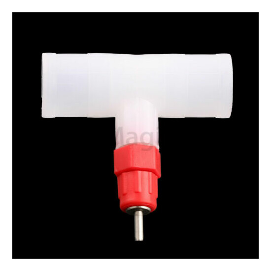 12pcs Automatic Poultry Waterer 360 Degree Chicken Nipples Waterer with 3/4" tee image {3}