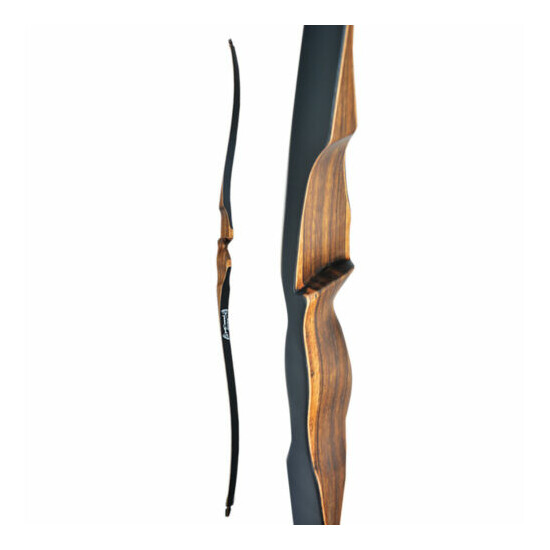 10-30lbs 52" Archery Longbow Handmade Recurve Bow Traditional Horsebow Wooden Thumb {1}