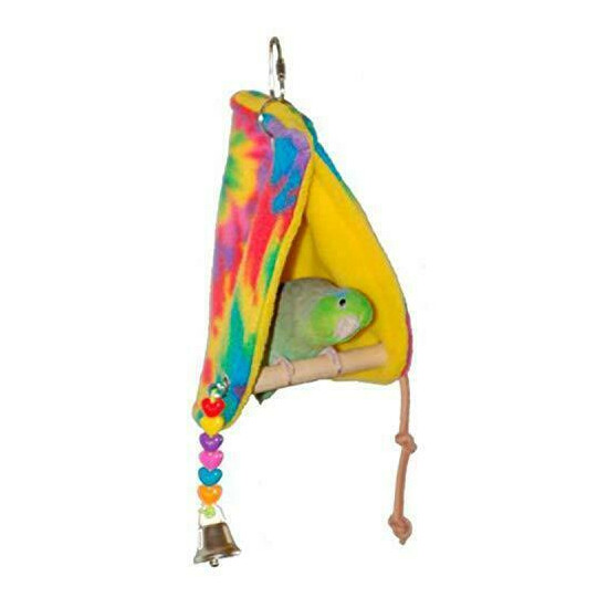 Super Bird Creations SB473 Sheltering Peekaboo Perch Tent with Colorful Plastic image {1}