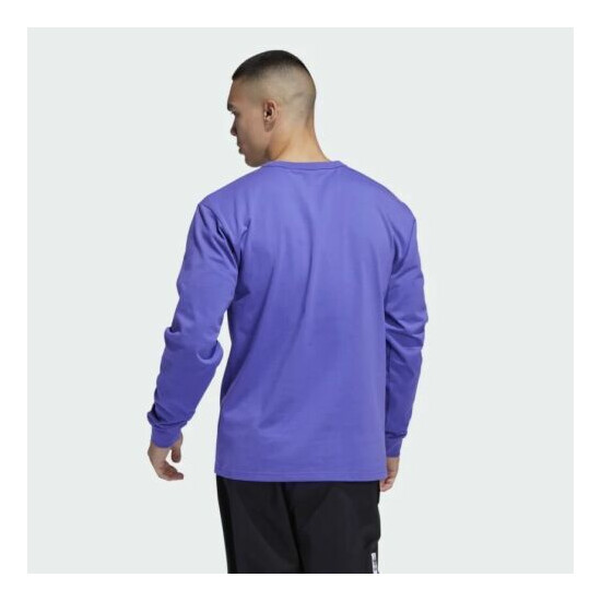 Adidas Men's Shmoo Long Sleeve Tee, Purple image {2}
