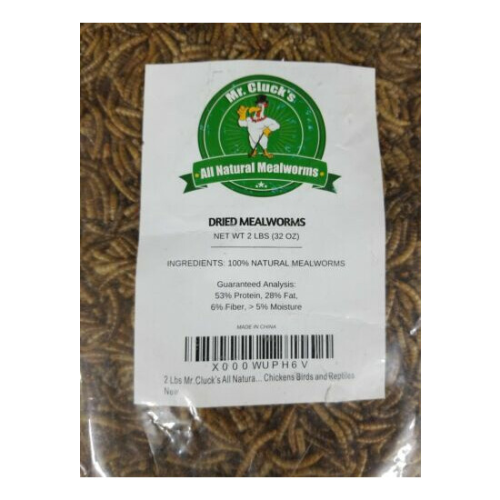 Mr. Cluck's All Natural Mealworms 2lbs (32 oz) 100% Natural Mealworms Free SHIP image {2}
