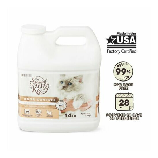 Special Kitty Scoopable Tight Clumping Cat Litter, Fragrance Free, 14 Lb (sale) image {1}