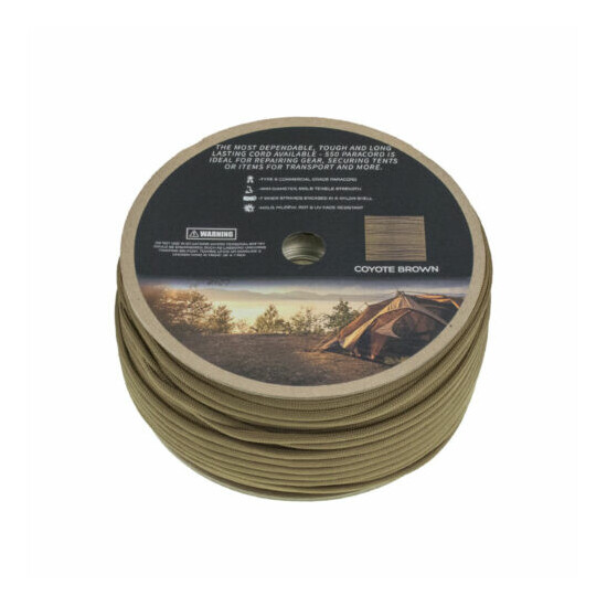 550 Paracord 500 ft SPOOL Parachute Cord Rope 7 Strand Survival Outdoor Camping Thumb {19}