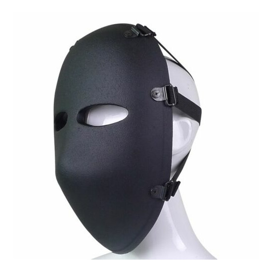 NIJ IIIA Full Ballistic Visor UHMWPE Face Mask Bulletproof Full Face Shield  image {2}