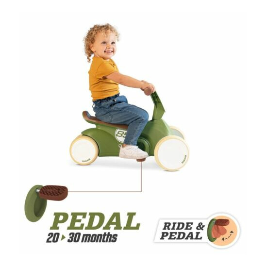 Berg Go2 Retro Green Kids Fold-Away Pedal Car Go Kart Ride On 10-30 Months NEW Thumb {6}