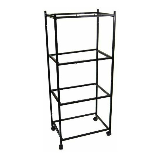 4-Tiers Rolling Stand for 24"x16"x16"H Aviary Bird Flight Breeding Cages image {1}