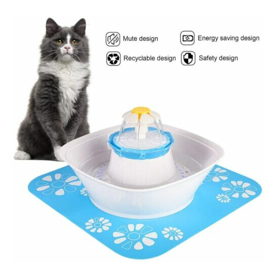 Pet Water Fountain Electric Water Dispenser For Cat Dog Automatic Pet Water Bowl image {7}