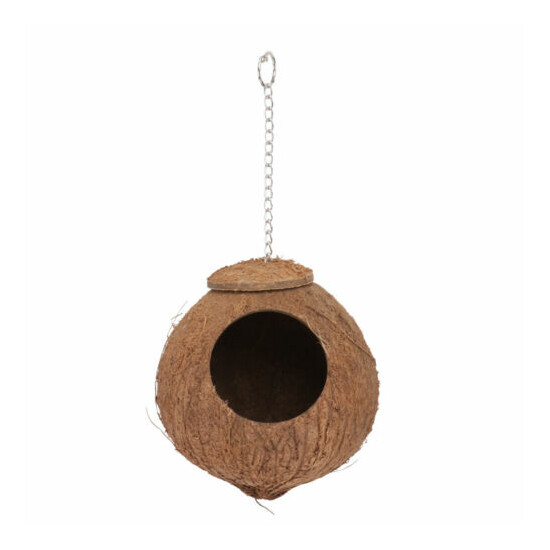 1PC Coconut Shell Birds Nest Pet Parrot Biting Plaything for Birds Parrot image {8}