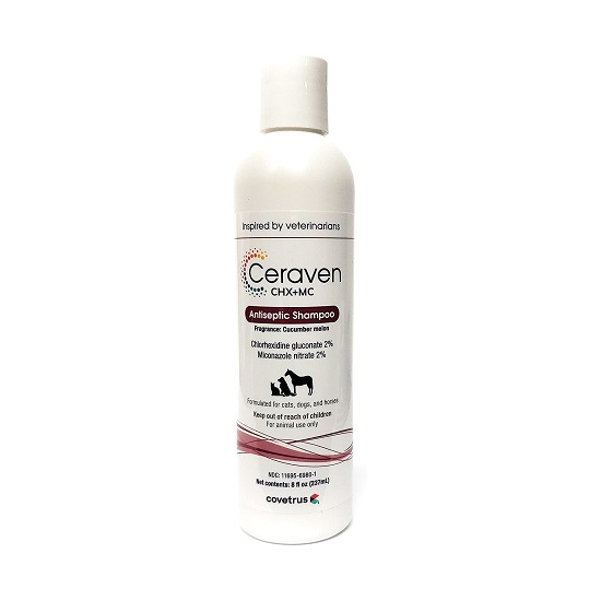 Covetrus CeraSoothe CHX+MC Antiseptic Shampoo, 8 oz image {1}