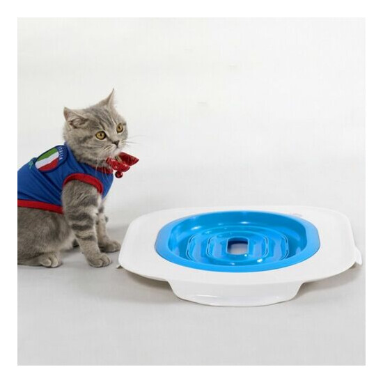Pet Cats Plastic Toilet Trainer Pets Toilet Training Kit Litter Tray Mat Pets Cl image {4}