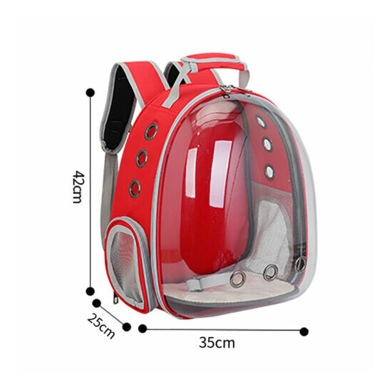 New Large Capacity Cats Backpack For Cat Puppy Transparent Window Carrier Bag image {2}
