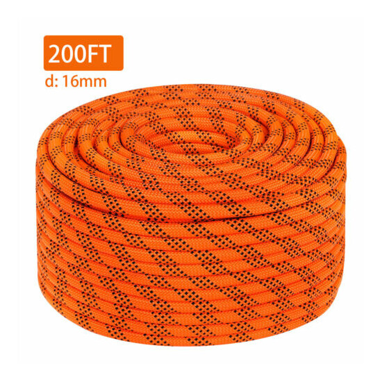 5/8" Double Braid Polyester Rope Nylon Pulling Rope 8200LBS Load Sailing Rope image {2}