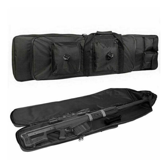 Tactical Double or Single Rifle Case Long Carbine Rang Gun Carry Bag Backpack Thumb {66}