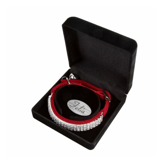 Exclusive Velvet Jewellery Cat Collar By Felia™ Set With Crystals From Swarovski image {1}