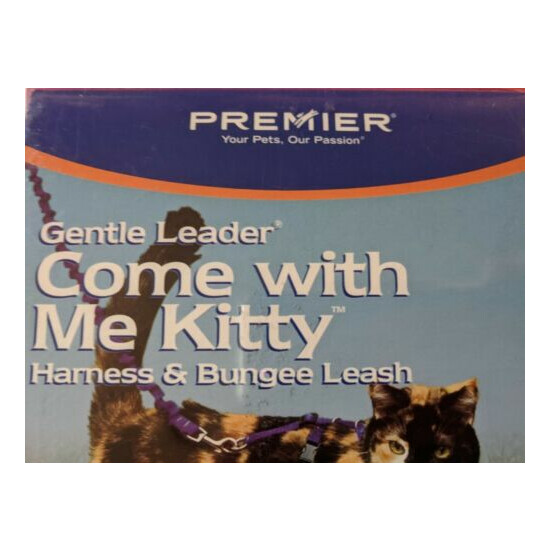 NIOP Come With Me Kitty™ Cat Harness Bungee Leash M Blue Gentle Leader® Premier® image {4}