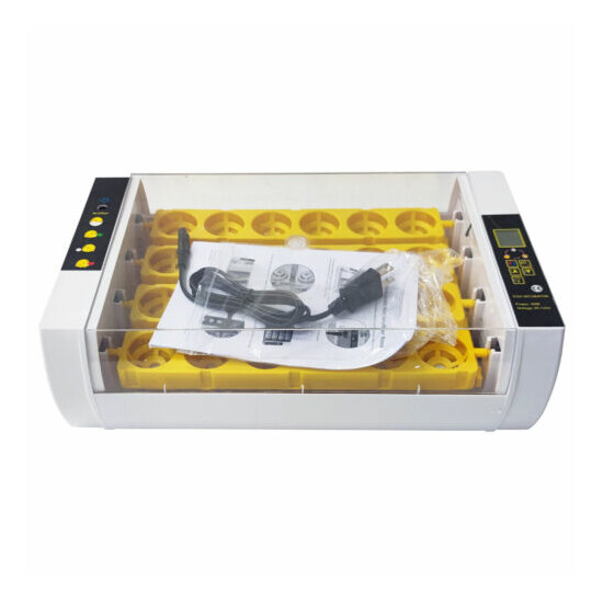 110V 24S Fully Automatic Egg Incubator LCD Display image {3}