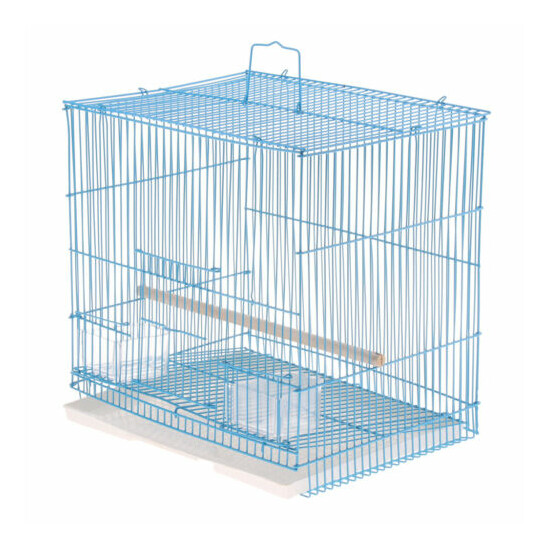 Pet Bird Cage With Stand Stick For Small Animals Parrot Finch Budgie Cockatiel image {1}