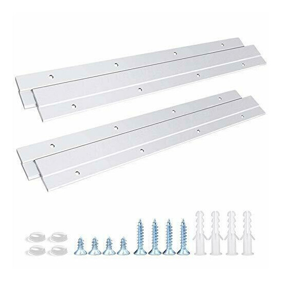French Cleat Hanger 12 Inch Aluminum Z Clips For Hanger Supports 80lbs Interlock image {1}
