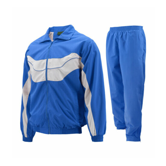 Men's Casual Running Working Out Jogging Gym Fitness Straight Leg Tracksuit Set image {12}