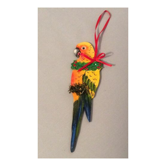 PARROT Sun Conure CHRISTMAS HOLIDAY TREE ORNAMENT  image {1}