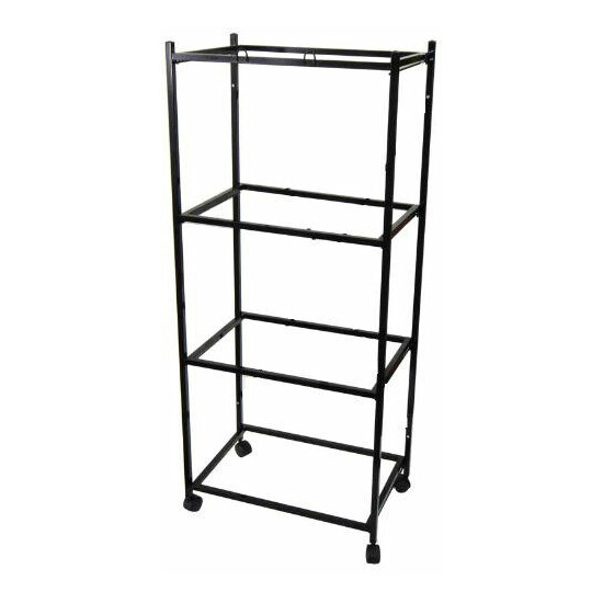 4-Tiers Rolling Stand for Four of 24"x16"x16"H Aviary Bird Flight Cages Black  image {1}