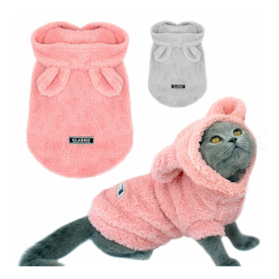Pet Pajamas for Cats Chihuahua Clothes Puppy Dog Pyjamas Hoodie Fleece Sleepwear image {1}