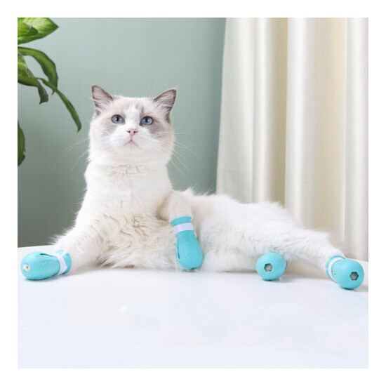 Cat foot cover pet anti-scratch and bite silicone cover pet bath paw cover' CA image {2}